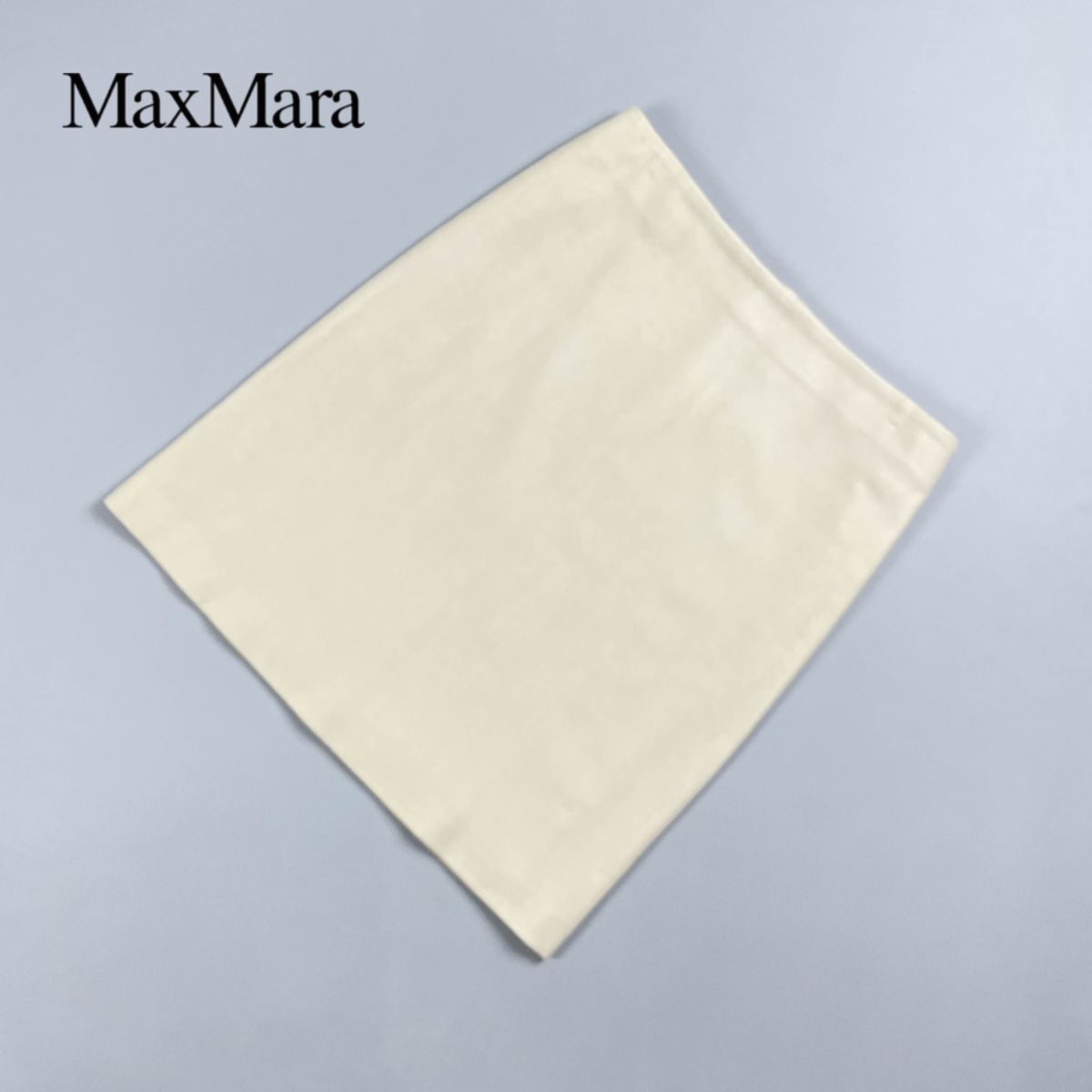 S'MaxMara エスマックスマーラ タイト 台形 スカート 膝丈 ベージュ グレージュ サイズ42*YC612拍卖