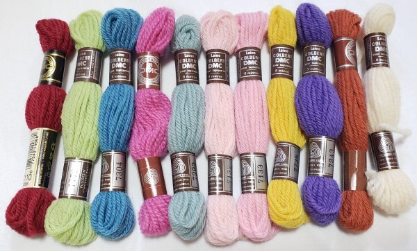 美675 DMC ウール 刺しゅう糸 未使用 11本 ニードルポイント 拍卖