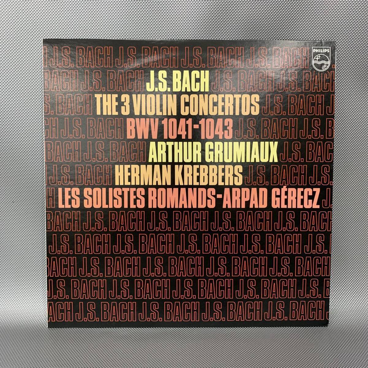 LP グリュミオー ゲレッツ バッハ ヴァイオリン協奏曲全曲 日LP 25PC-53 #32拍卖