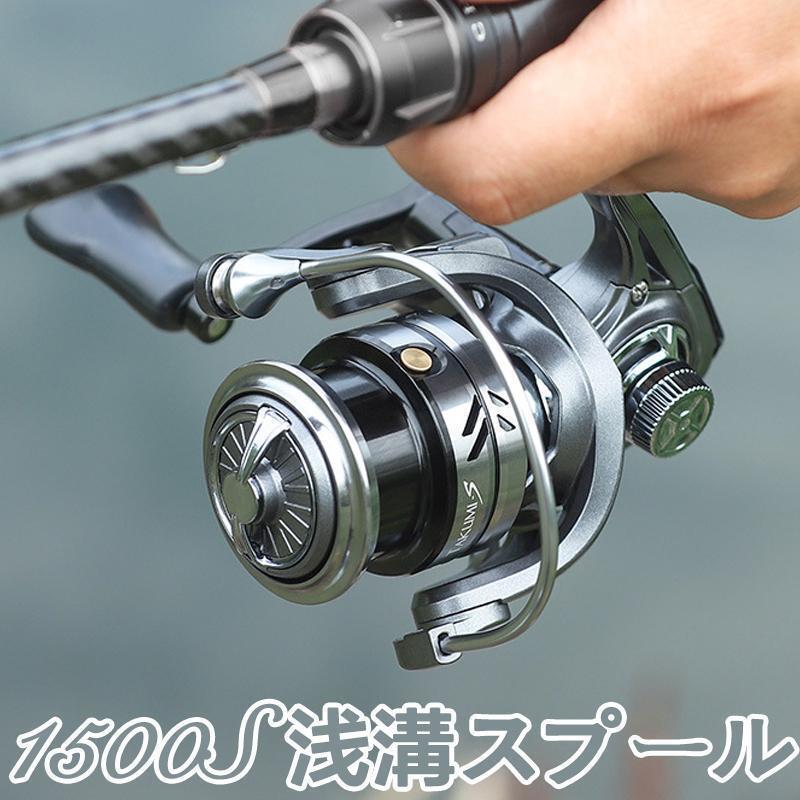 YU250-1500S スピニングリール 釣りリール リール ダブルハンドル 軽量 扱いがしやすい 海水 淡水 両用 左巻き 右巻き拍卖