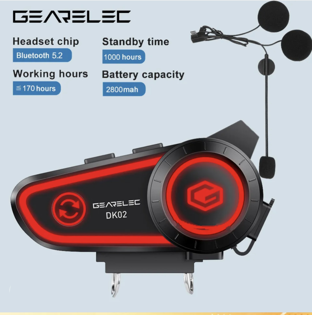 接続が早い! 電池長持ち インカム 動画で確認できます Bluetooth 通話 ヘッドセット IPX7 2800 mAh 170時間連続再生 9拍卖