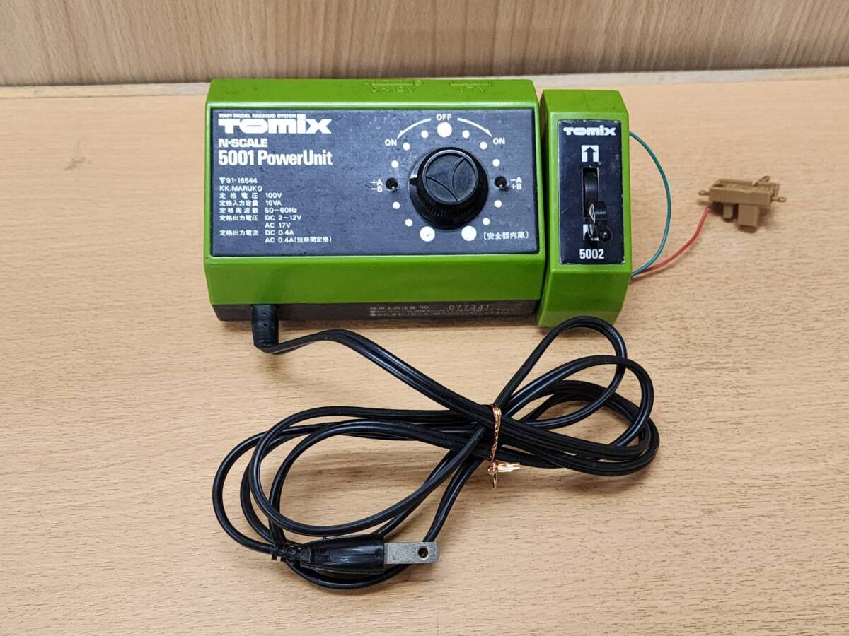 ★ R70218 Tomix トミックス N-SCALE Nスケール 5001 Power Unit パワーユニット・ポイントコントロールボックス 5002 鉄道模型 ★拍卖