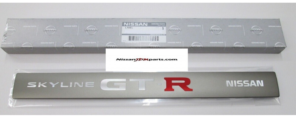 ★新品 日産 R34 BNR34 スカイライン GT-R GTR V-Spec 純正 ヘッドカバーラベル ネーム ロッカーカバー NISSAN label name locker cover拍卖
