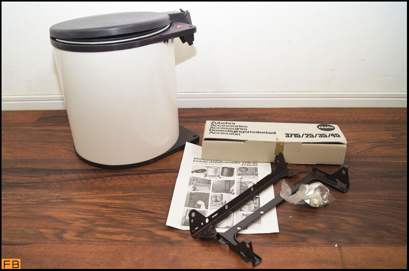 税込◆未使用◆Hairo コンパクトボックス 15L ゴミ箱 ビルトイン ドイツ製 ハイロ ダストボックス-A9-9274拍卖