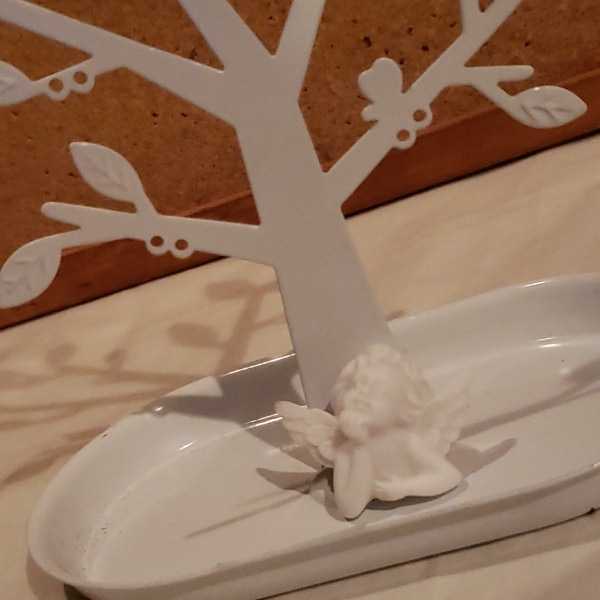 未使用/ほおづえ天使(2)の樹脂パーツ/アンティーク風エンジェル拍卖