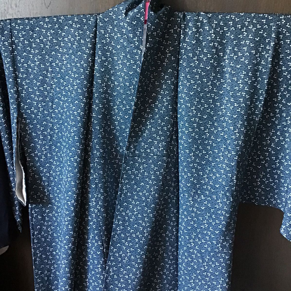 裄65♪しつけ糸付♪誂え品♪正絹♪素敵な色柄拍卖