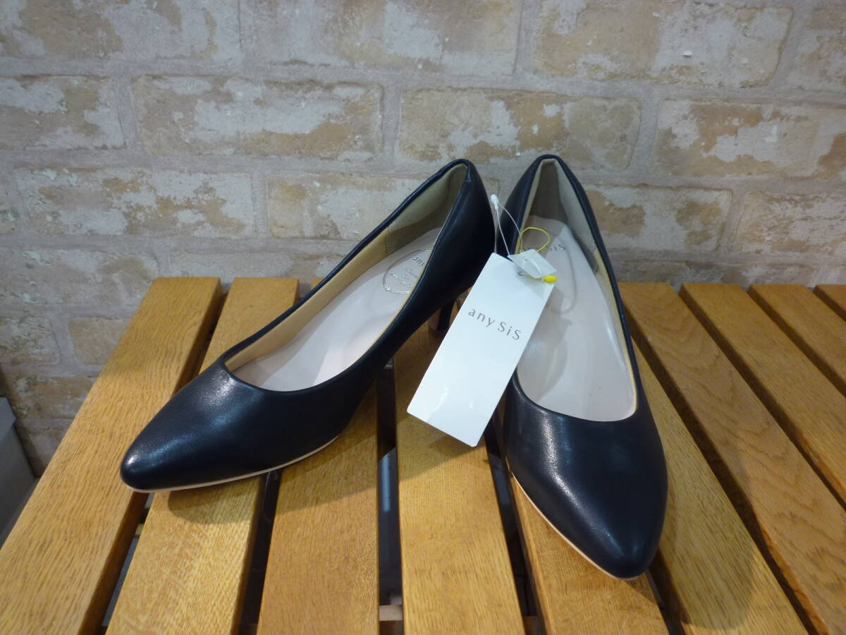 【0221-7】新品 any sis 黒パンプス サイズM拍卖