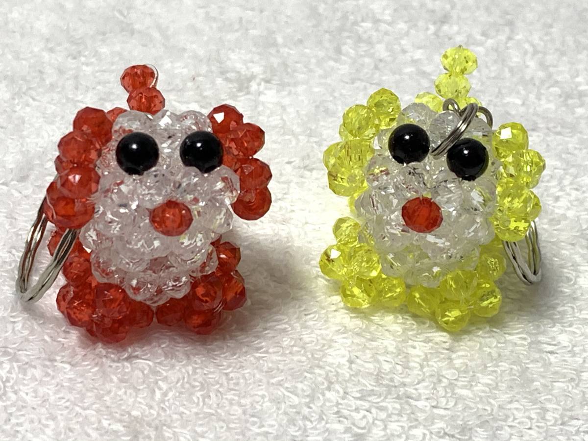 ★ビーズハンドメイド 携帯ストラップ パグ2体 その2拍卖