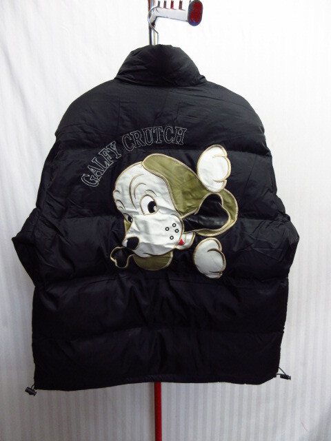 未使用 GALFY ガルフィー 90sヴィンテージ 中綿ジャンパー メンズF LL XL相当 黒 ボリュームジャケット 保温防寒ブルゾン コート02146拍卖