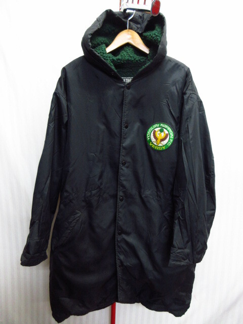 ヴェルディ川崎 90sヴィンテージ 当時もの ベンチコート 東京ヴェルディ ユニフォーム 防寒ジャンパー スポーツロングコート 02144拍卖