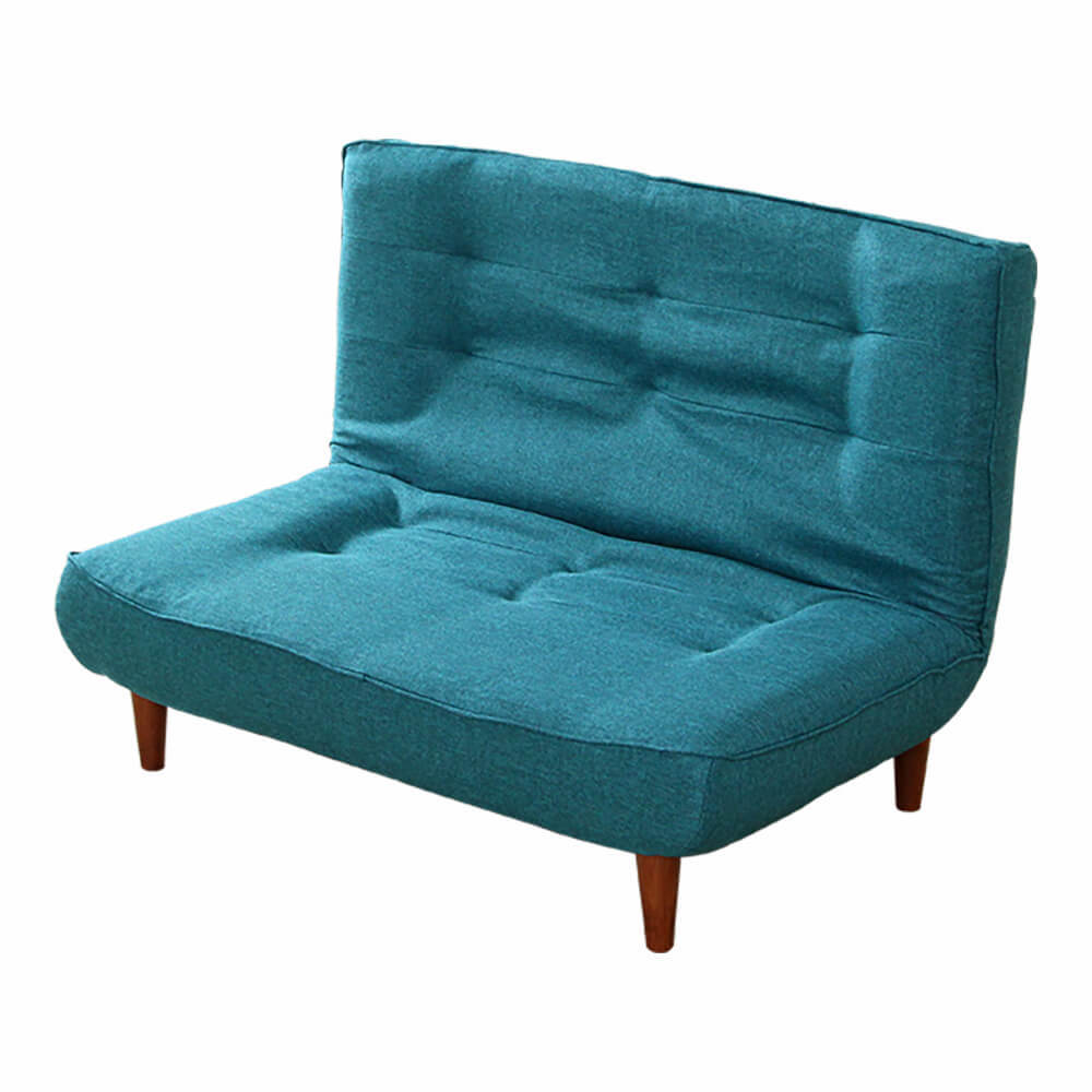 2人掛ハイバックソファ(布地)ローソファにも、ポケットコイル使用、3段階リクライニング 日本製 SH-07-LMK2P-TB ターコイズブルー拍卖