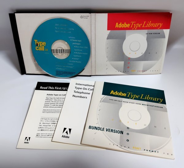 【同梱OK】 Adobe Type Library ■ Type on Call 3.0 ■ Mac版 ■ FONT ■ フォント ■ 書体拍卖