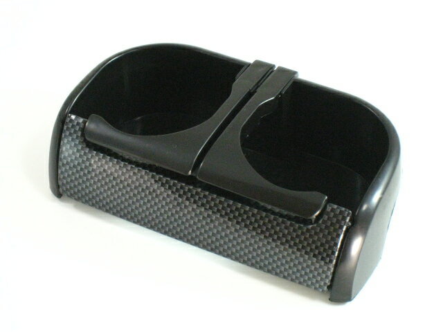 2色 据え置き型ペアドリンクホルダーサングラス携帯ipod iphone スマホ タバコ コイン置きにも ウッド調とカーボン調が揃っておしゃれです拍卖