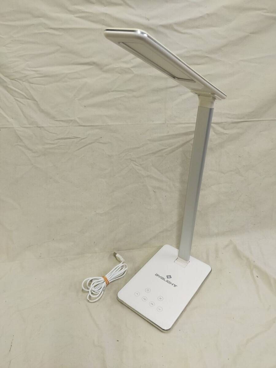 E19-20250215-01 中古 BYBLIGHT LEDデスクライト タッチセンサー USB付き タイマー付き 調光 調色 ホワイト拍卖