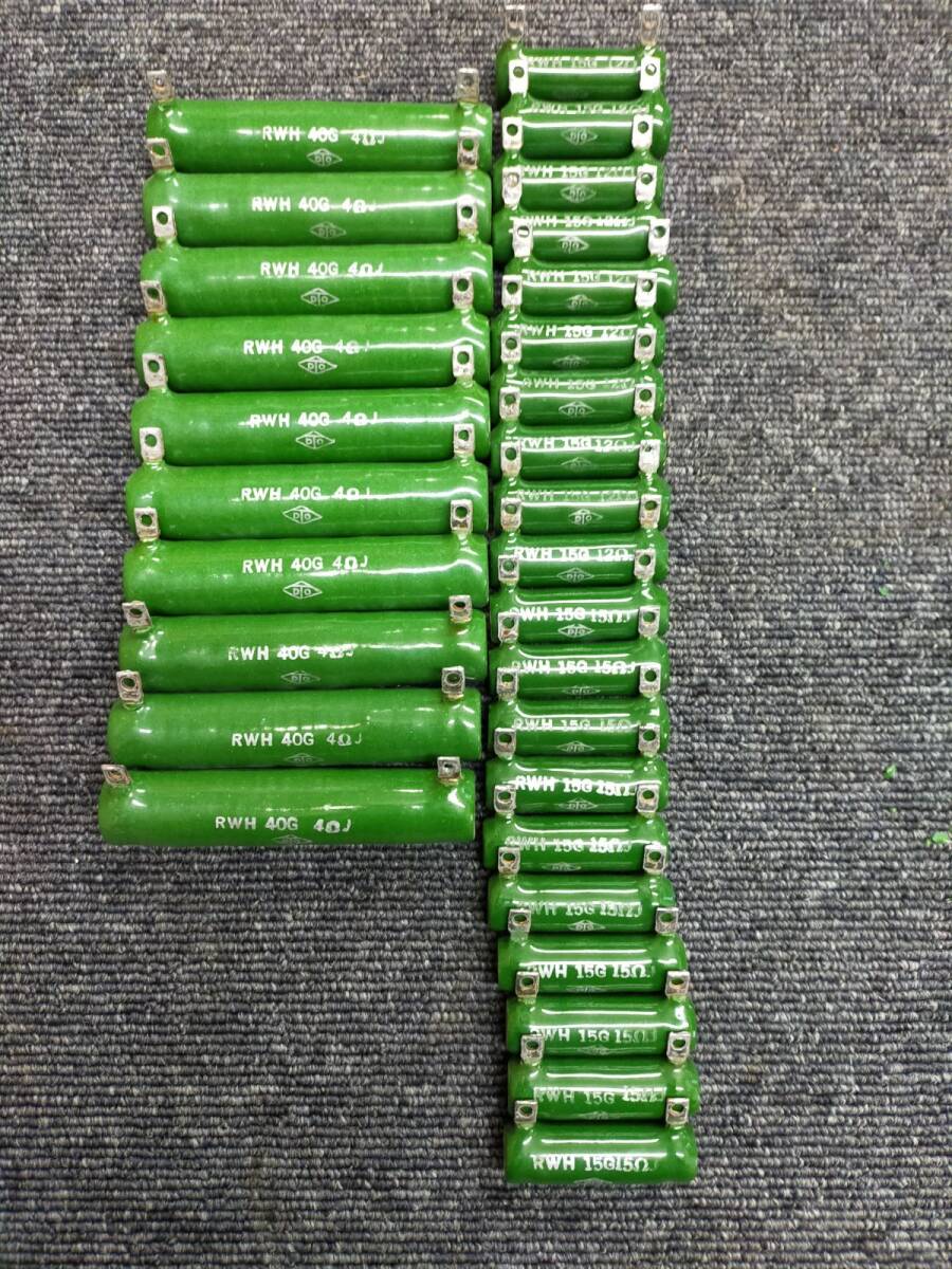 P30-20250228-90 ホーロー抵抗 RWH 40G 4ΩJ ×10個 RWH 15G 15ΩJ 20個 30個セット拍卖