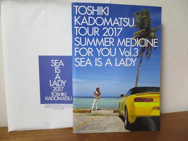 角松敏生ツアーパンフレットTOSHIKI KADOMATSU TOUR 2017 “SUMMER MEDICINE FOR YOU vol.3”~SEA IS A LADY~拍卖