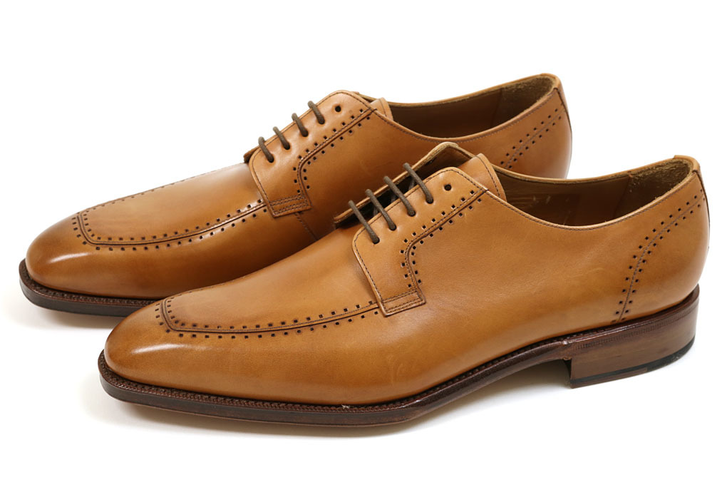 新品-Y265- ヤンコ Uチップ ライトブラウン 7.5(26cm) YANKO拍卖