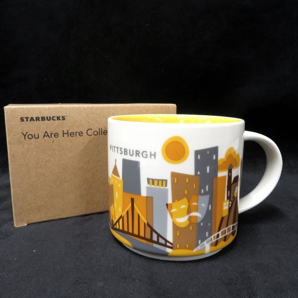 STARBUCKS/スターバックス ご当地 限定マグ PITTSBURGH ピッツバーグ You Are Here collection 14 fl oz/414ml拍卖