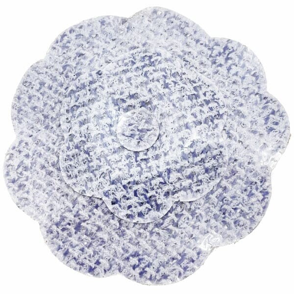 13307 シャネル ブローチ カメリア コサージュ ツイード調 ビニールコーティング グレー系 CHANEL お花 フラワー拍卖