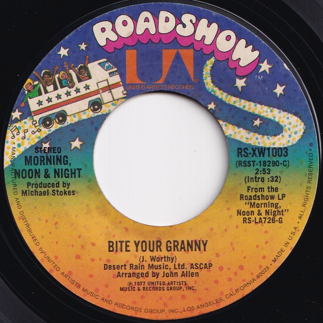 Morning, Noon & Night Bite Your Granny / Feelin' Strong Roadshow US RS-XW1003 209671 ソウル ファンク レコード 7インチ 45拍卖