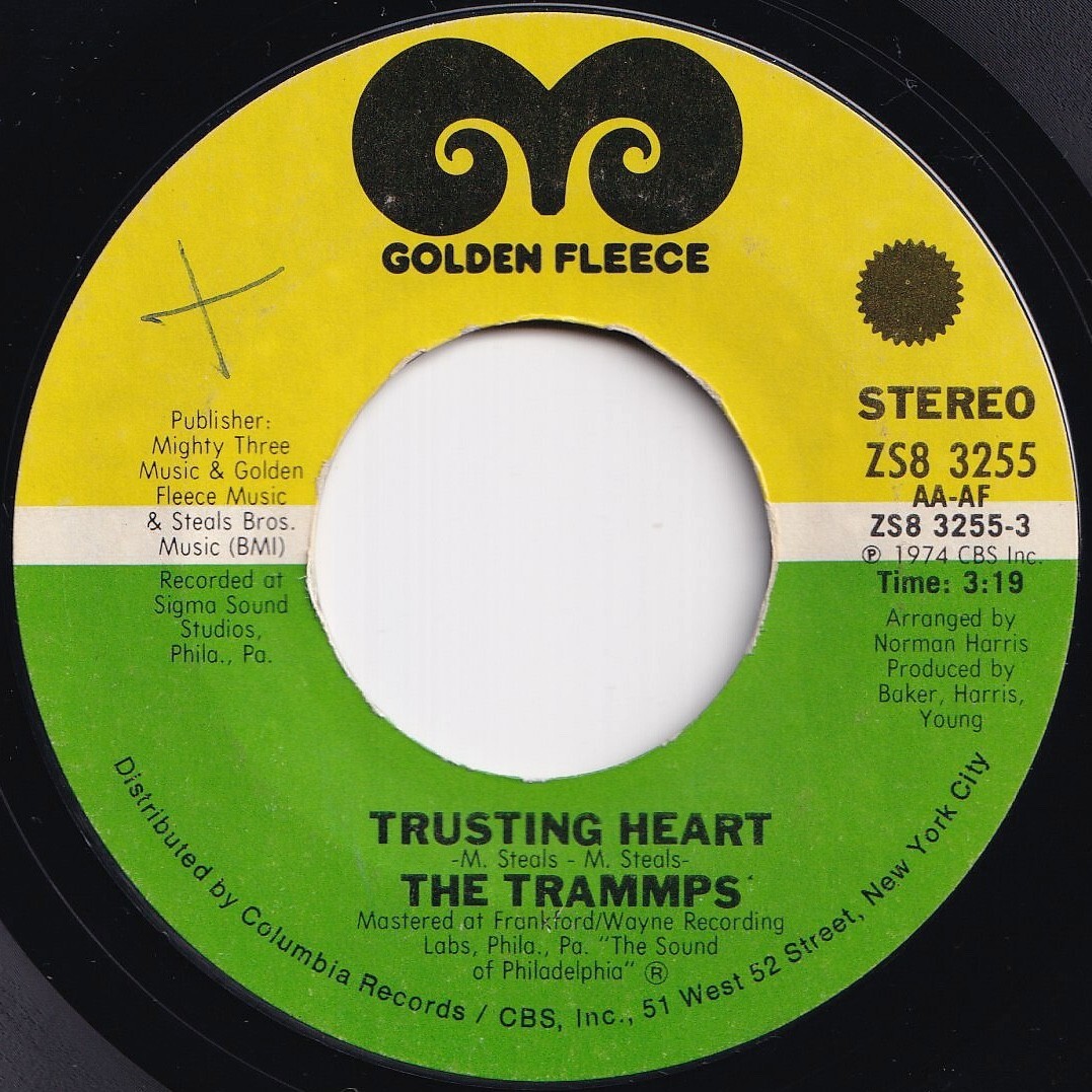 Trammps Trusting Heart / Down Three Dark Streets Golden Fleece US ZS8 3255 209581 SOUL ソウル レコード 7インチ 45拍卖