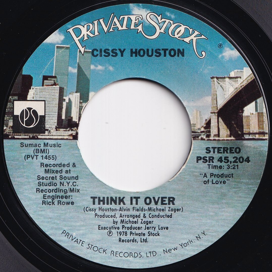 Cissy Houston Think It Over / An Umbrella Song Private Stock US PS 45,204 209828 SOUL DISCO ソウル ディスコ レコード 7インチ 45拍卖