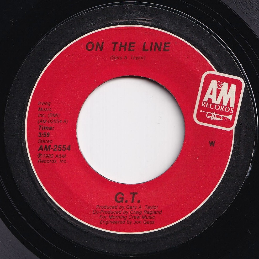 G.T. On The Line / (Instrumental Version) A&M US AM-2554 209768 SOUL FUNK ソウル ファンク レコード 7インチ 45拍卖