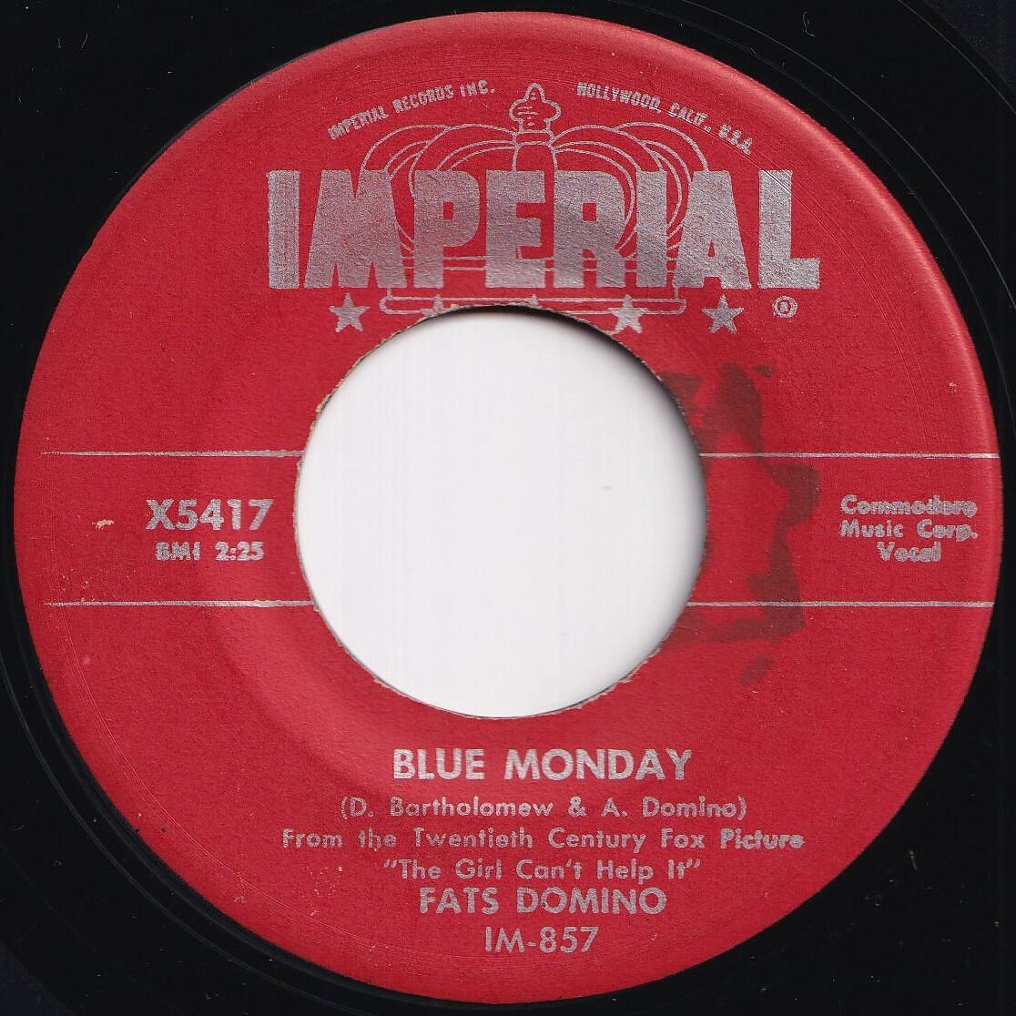 Fats Domino Blue Monday / What's The Reason I'm Not Pleasing You Imperial US X5417 209700 R&B R&R レコード 7インチ 45拍卖