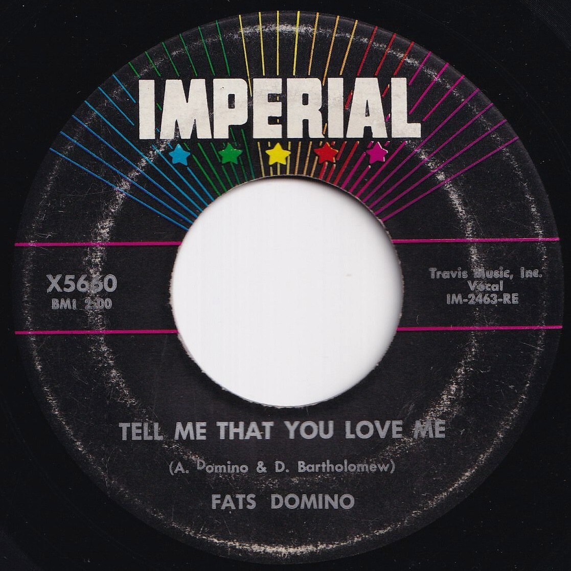 Fats Domino Tell Me That You Love Me / Before I Grow Too Old Imperial US X5660 209523 R&B R&R レコード 7インチ 45拍卖
