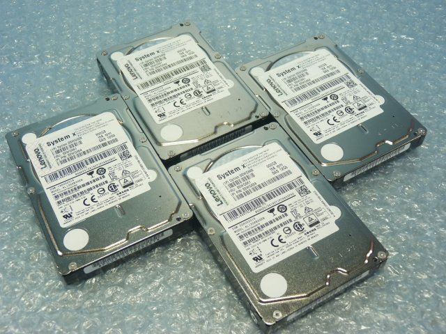 1RDI // 4個セット IBM 00WG661 300GB 2.5インチ SAS HDD 15Krpm 12Gb 15mm / AL13SXB30EN / 00WG660 00WG664//Lenovo System x3650 M5取外拍卖