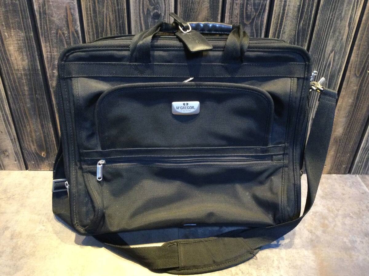 美品 McGREGOR マクレガー 大き目サイズ ビジネスバッグ ブリーフバッグ 黒拍卖