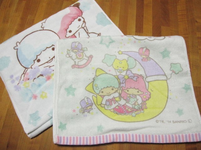 *送料無料*新品*キキとララ*フェイスタオル2枚*LittleTwinStars*サンリオ*拍卖