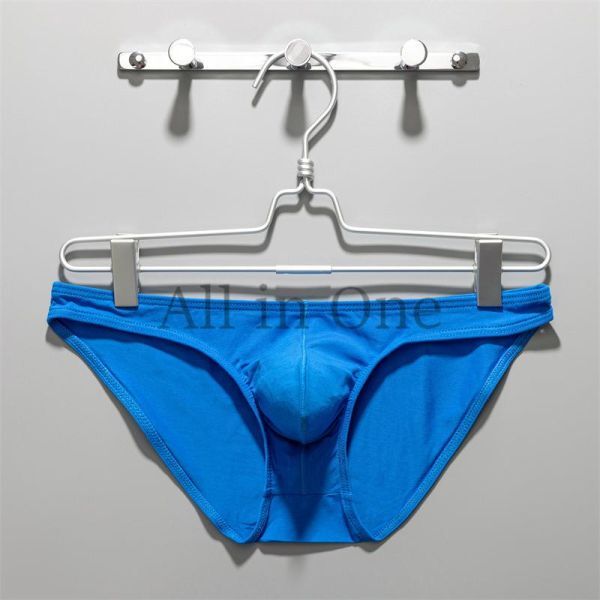 163-61-5 もっこりポーチ コットン 綿 パンツ ブリーフタイプ【ブルー,Lサイズ】男性 メンズ 新品 エロ インナー ブリーフ セクシー .2拍卖