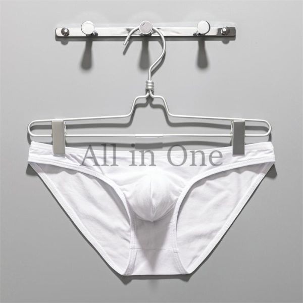 163-55-5 もっこりポーチ コットン 綿 パンツ ブリーフタイプ【ホワイト,Lサイズ】男性 メンズ 新品 エロ インナー ブリーフ セクシー .2拍卖