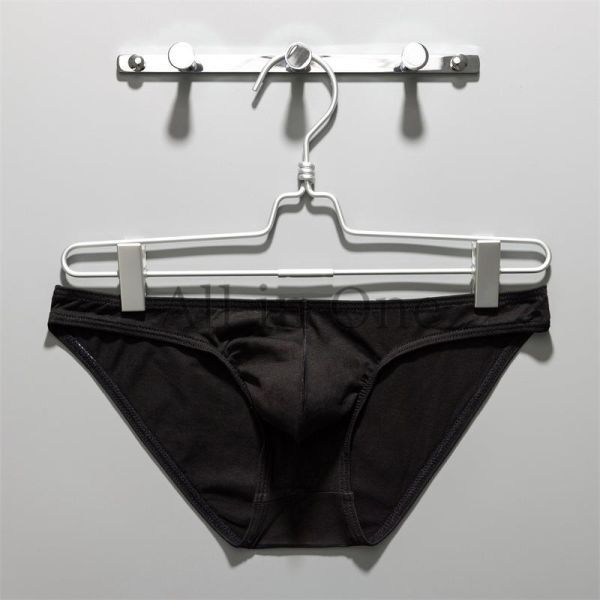 163-53-5 もっこりポーチ コットン 綿 パンツ ブリーフタイプ【ブラック,Lサイズ】男性 メンズ 新品 エロ インナー ブリーフ セクシー .2拍卖