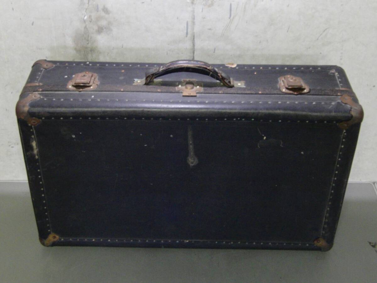 ■□レトロ アンティーク ヴィンテージ ファイバー製 トランク /BD65Yo□■拍卖