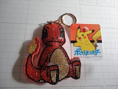 ポケモン ヒトカゲ【メール便/即決あり】チェーンマスコットクリーナー キーホルダー キラキラ ポケットモンスター 未使用拍卖