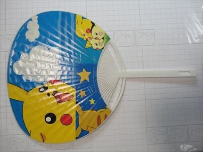 ポケモン ANA うちわ【メール便/即決あり】ANA’S  ピカ夏家族旅行 ポケットモンスター 2003 中古拍卖