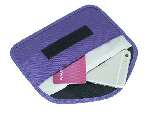 携帯電話を簡単に圏外 電波遮断 ポーチ マナーモード 電磁波シールドケース ガジェットケース (パープル)拍卖