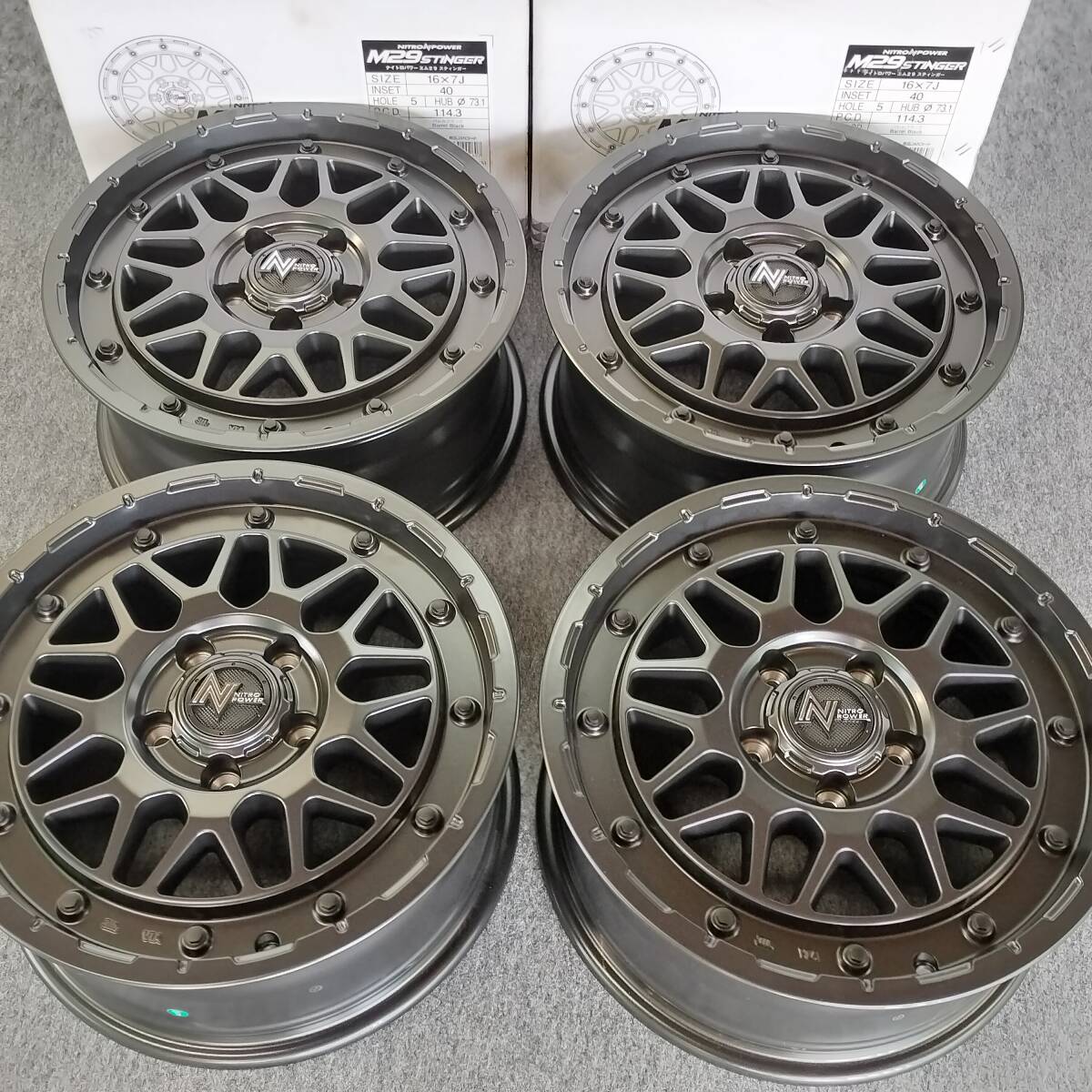 ナイトロパワー M29 スティンガー 16x7.0J+40 5H114.3 新品4本セット カローラクロス ヤリスクロス ヴェゼル デリカD:5 WR-V 2514拍卖