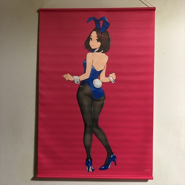 T0182 ◆藍川レン バニーガール みつタイツ よむ ダブルスエード B2サイズ タペストリー拍卖