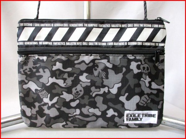 EXILE TRIBE FAMILY/エグザイルトライブ◇ファンクラブ 継続特典 サコッシュ BK 未使用 斜め掛け W27cm拍卖
