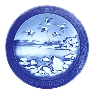 ROYAL COPENHAGEN(ロイヤルコペンハーゲン) イヤープレート 2006年版 / 平成18年 「Kronborg Castle」 846922AA1024-255拍卖