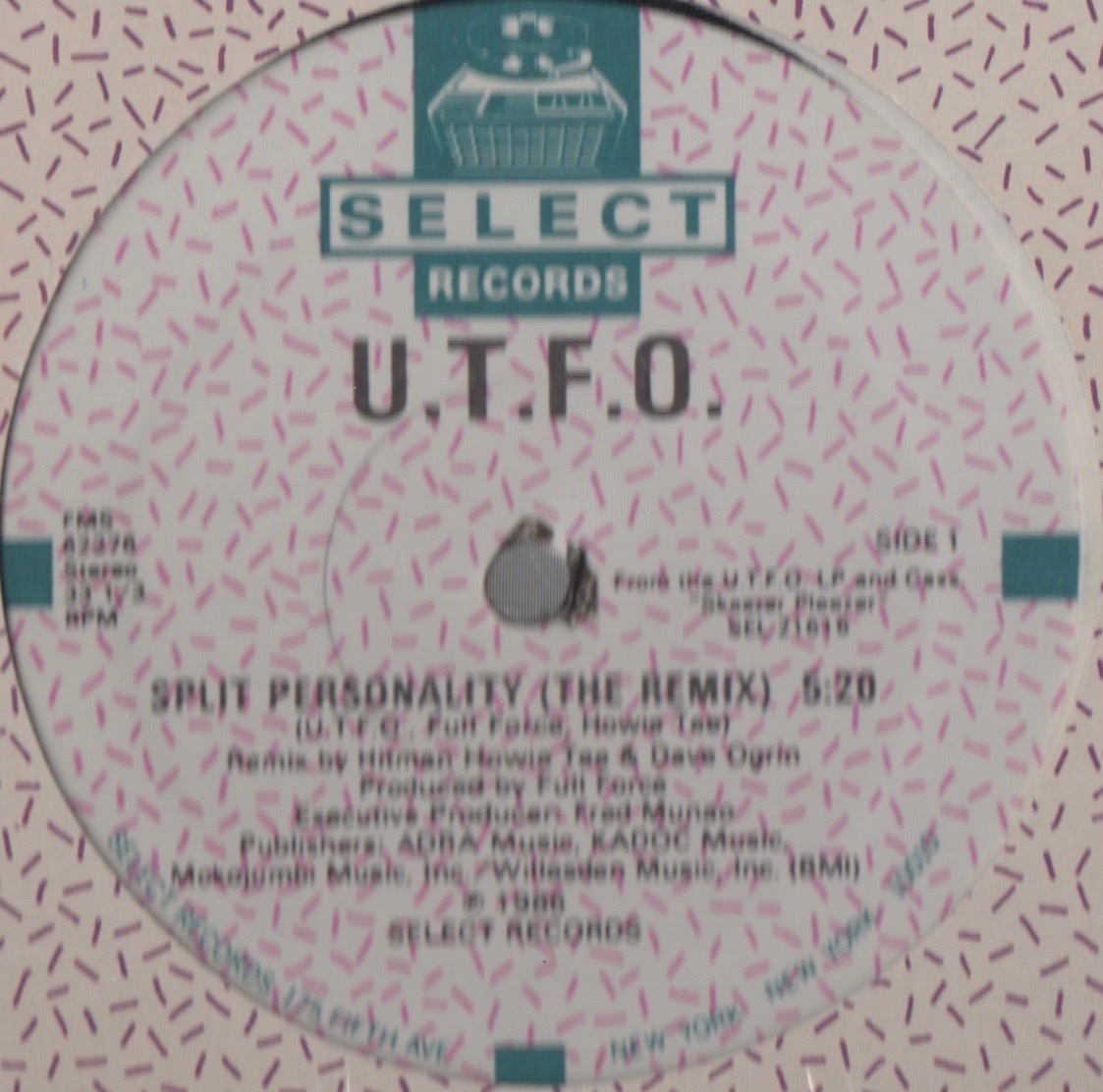 【廃盤12inch】U.T.F.O. / Split Personality拍卖