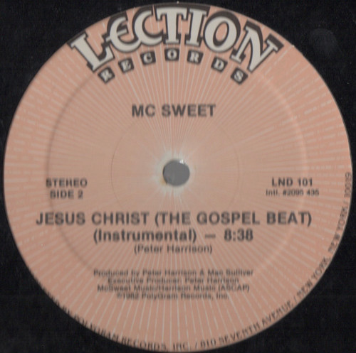 【廃盤12inch】MC Sweet / Jesus Christ (The Gospel Beat)拍卖
