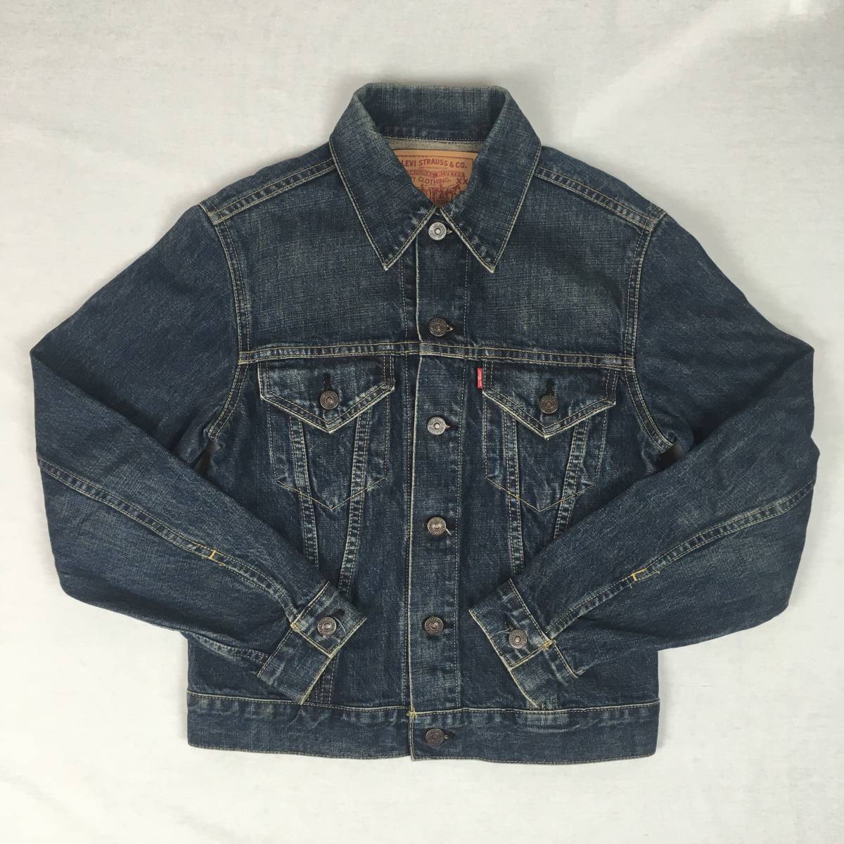 LEVI'S リーバイス 71557-02 3rd BIG'E' 日本製 99年 復刻 ジージャン サイズ36 デニム ジャケット Gジャン拍卖