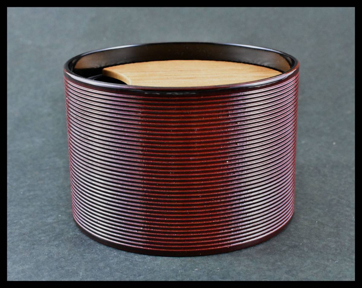 ■楠廸庵■茶道具 茶巾落とし 木製 溜塗 切立拍卖