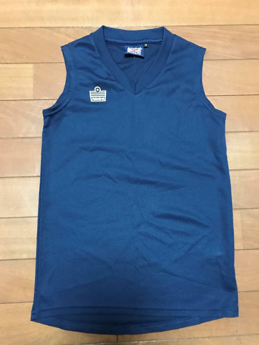 ◆◇【Admiral】アドミラル ジュニア ノースリーブインナーシャツ AD5415S015 ダークネイビー サイズ:140◇◆拍卖