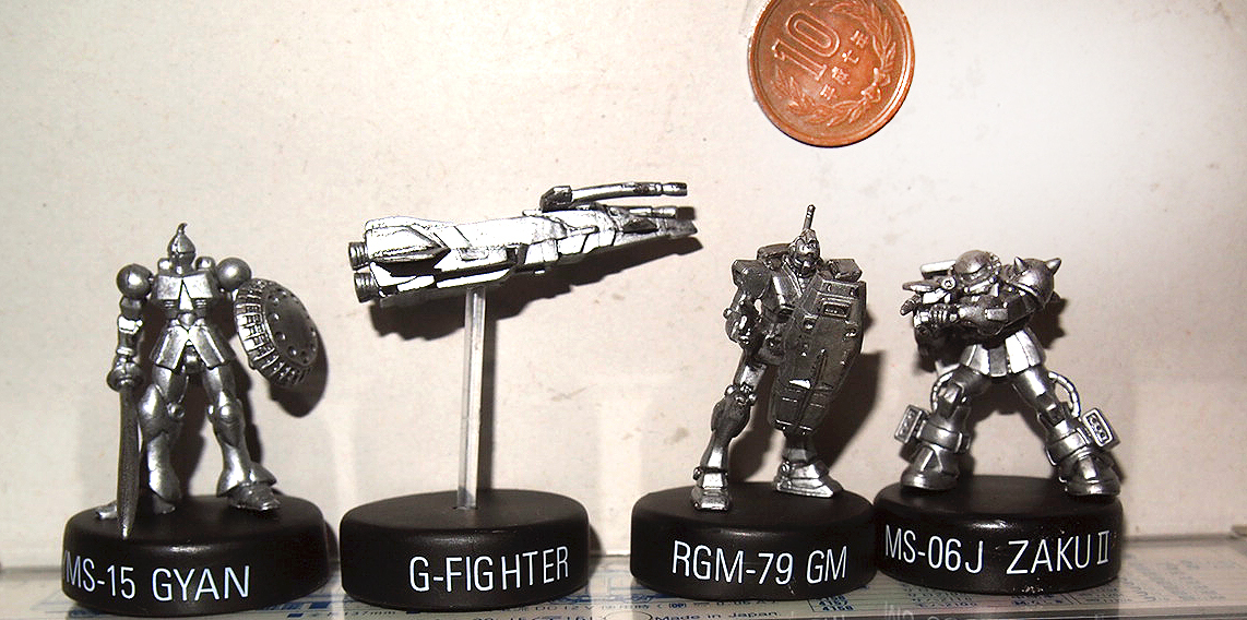 ●ガンダム、メタルカラー、ミニフィギュア、4体セットB拍卖
