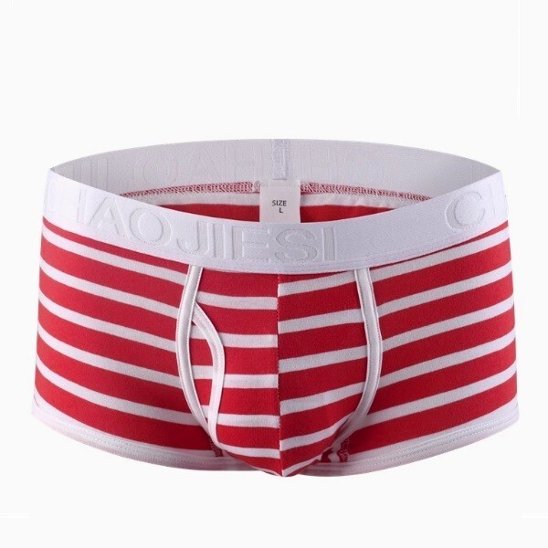 送料無料 メンズボクサーパンツ 前開き ローライズ ボクサブリーフ メンズ 下着 エロ下着 H0068 L レッド拍卖